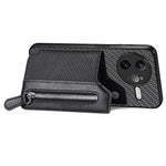 Xiaomi Poco F7 Ultra 5G / Xiaomi Redmi K80 Pro 5G-cover i læder + PC + TPU, pungcover med lynlås