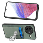 CASENEO För Xiaomi Poco F7 Ultra 5G / Xiaomi Redmi K80 Pro 5G Lädermobilskal med Stativ och Kortfack Kolfiberstruktur