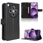 For Oppo Find X8s+ 5G Leather Wallet Case with Strap Diamond Texture Phone Cover