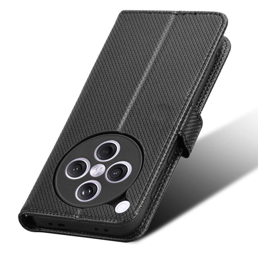 For Oppo Find X8s+ 5G Leather Wallet Case with Strap Diamond Texture Phone Cover