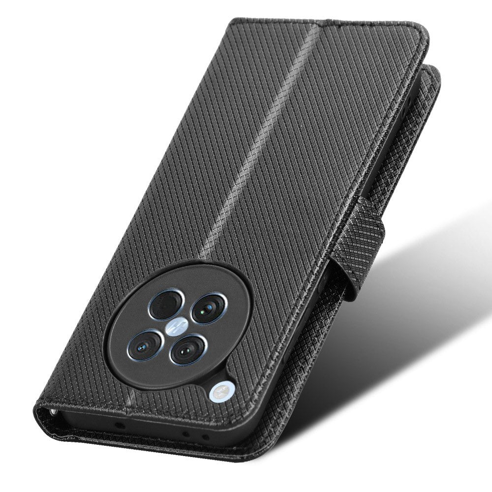 For Oppo Find X8s 5G Leather Wallet Case with Strap Diamond Texture Phone Cover