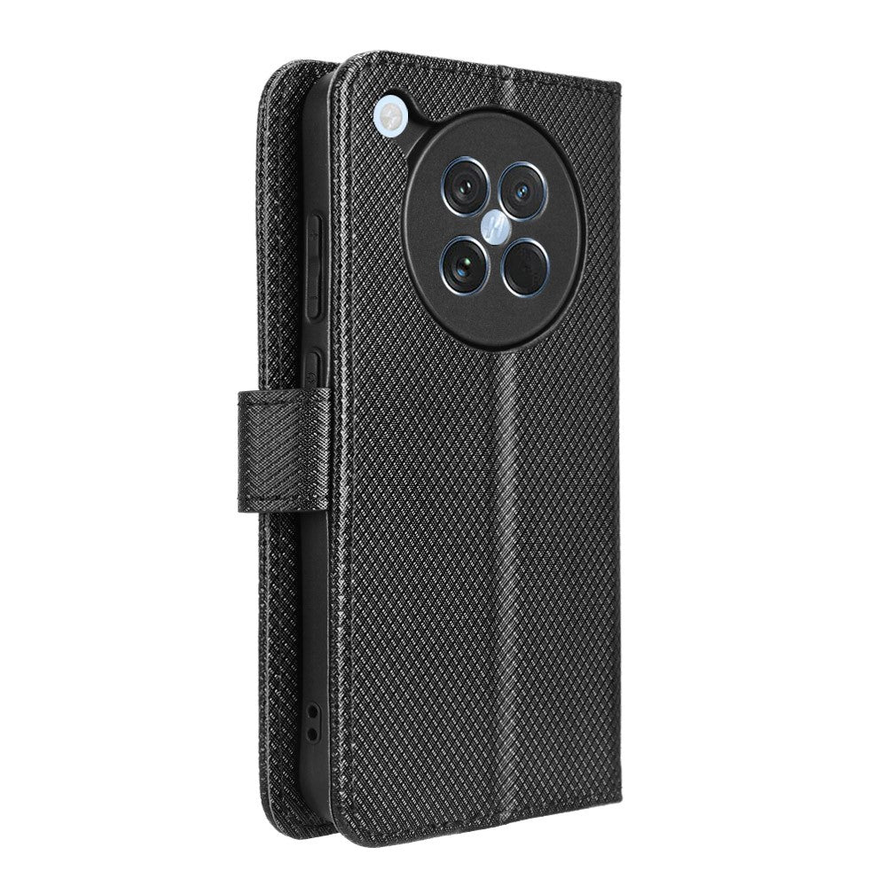 For Oppo Find X8s 5G Leather Wallet Case with Strap Diamond Texture Phone Cover