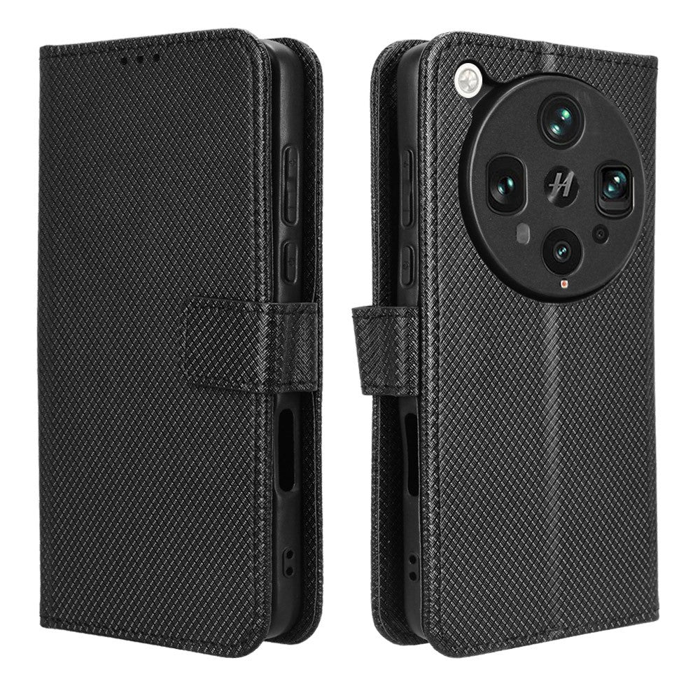 For Oppo Find X8 Ultra 5G Leather Wallet Case with Strap Diamond Texture Phone Cover