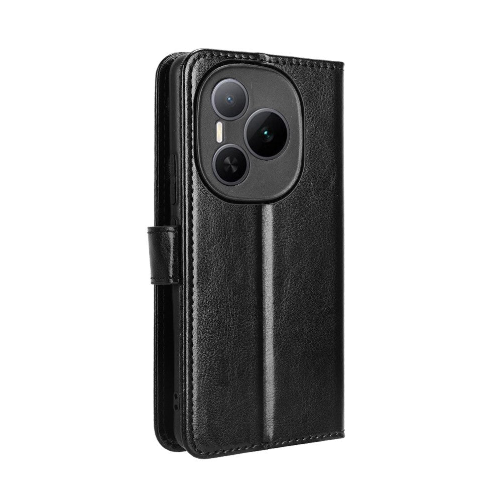 For Honor Power 5G PU-læderetui med rem, "Crazy Horse"-tekstur, telefonpung/-cover