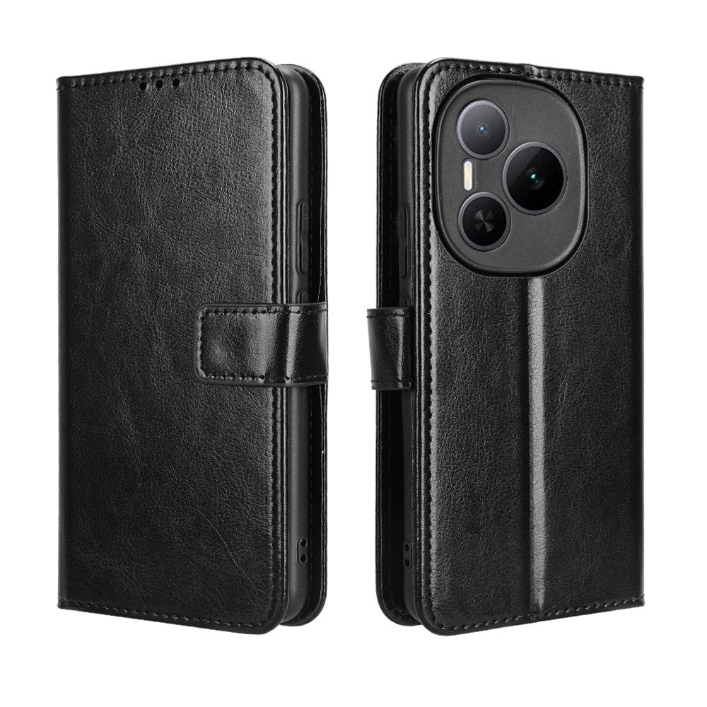 For Honor Power 5G PU-læderetui med rem, "Crazy Horse"-tekstur, telefonpung/-cover
