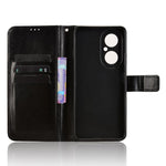 For Huawei Enjoy 80 PU Leather Case with Strap Crazy Horse Texture Phone Wallet Cover