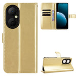 For Huawei Enjoy 80 PU Leather Case with Strap Crazy Horse Texture Phone Wallet Cover