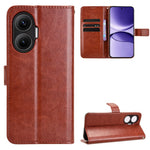 For Xiaomi Redmi Turbo 4 Pro 5G / Poco F7 5G PU Leather Case with Strap Crazy Horse Texture Phone Wallet Cover