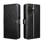 For Xiaomi Redmi A5 NFC (EU) (173.45mm) PU Leather Case with Strap Crazy Horse Texture Phone Wallet Cover