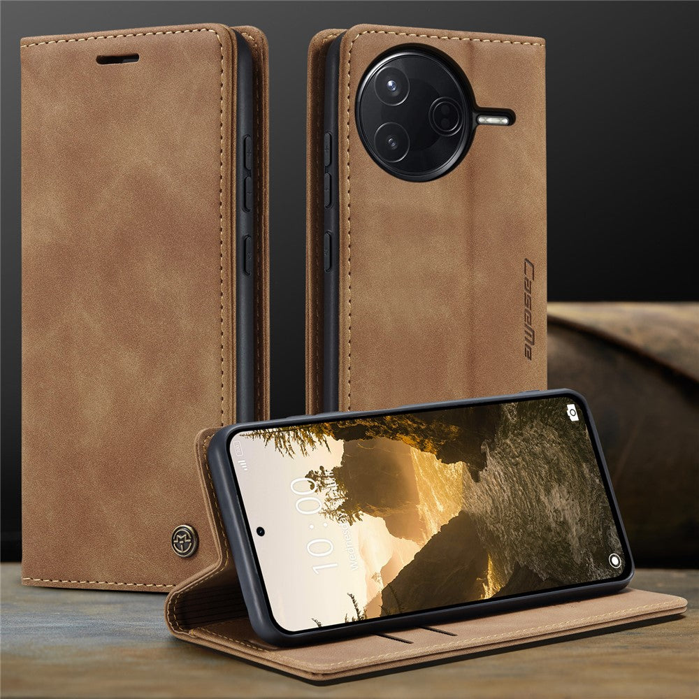 CASEME For Xiaomi Poco F7 Ultra 5G / Xiaomi Poco F7 Pro 5G Wallet Case  013 Series PU Leather Phone Cover Stand