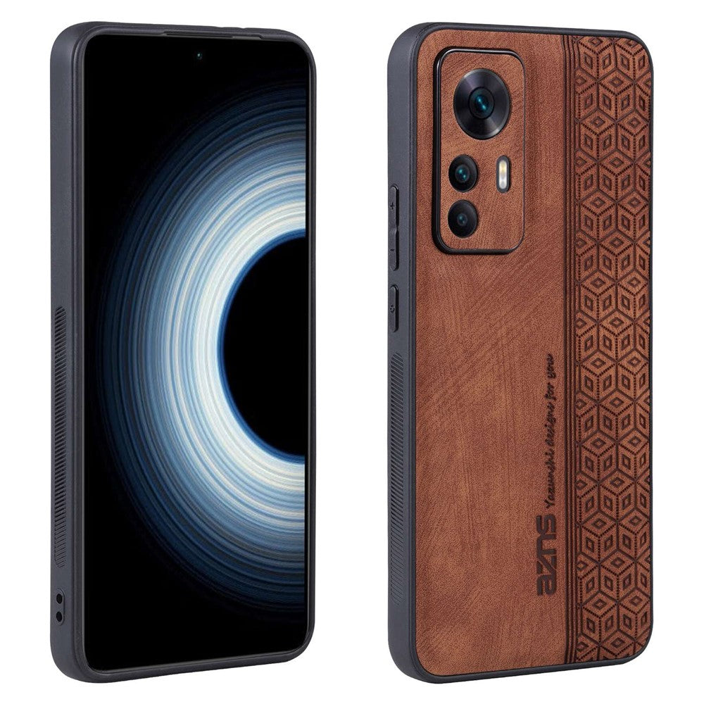 AZNS För Xiaomi 12T 5G / Redmi K50 Ultra 5G Reptåligt Mobilskal Skal Präglat Mönster PU-läder + TPU mobilskal