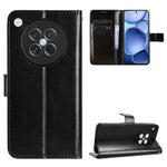 For Oppo Find X8s 5G PU Leather Case with Strap Crazy Horse Texture Phone Wallet Cover