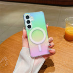For Samsung Galaxy A26 5G Case Magnetic Case Acrylic + TPU Gradient Phone Cover