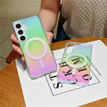 For Samsung Galaxy A26 5G Case Magnetic Case Acrylic + TPU Gradient Phone Cover