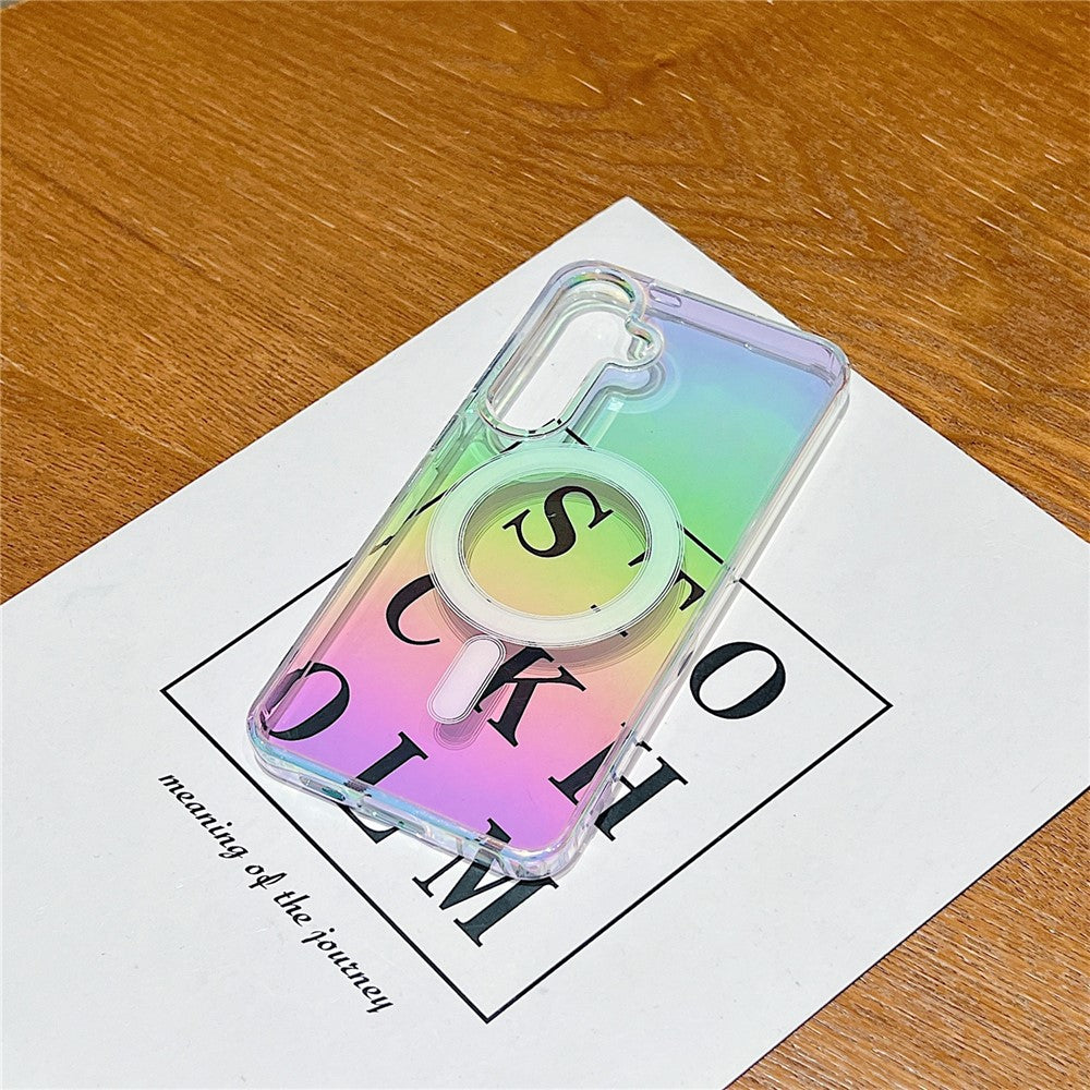 For Samsung Galaxy A26 5G Case Magnetic Case Acrylic + TPU Gradient Phone Cover