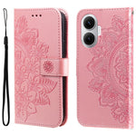 For Xiaomi Poco F7 5G / Redmi Turbo 4 Pro 5G Case Floral Pattern PU Leather Wallet Stand Phone Cover