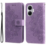 For Xiaomi Poco F7 5G / Redmi Turbo 4 Pro 5G Case Floral Pattern PU Leather Wallet Stand Phone Cover