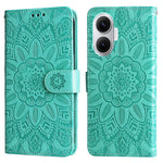 For Xiaomi Poco F7 5G / Redmi Turbo 4 Pro 5G Case Sunflower Imprint Leather Wallet Phone Cover
