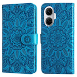For Xiaomi Poco F7 5G / Redmi Turbo 4 Pro 5G Case Sunflower Imprint Leather Wallet Phone Cover