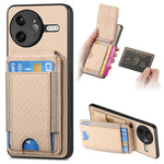 For Xiaomi Poco F7 Ultra 5G / Xiaomi Redmi K80 Pro 5G Case with Card Holder Kickstand Leather Back Cover