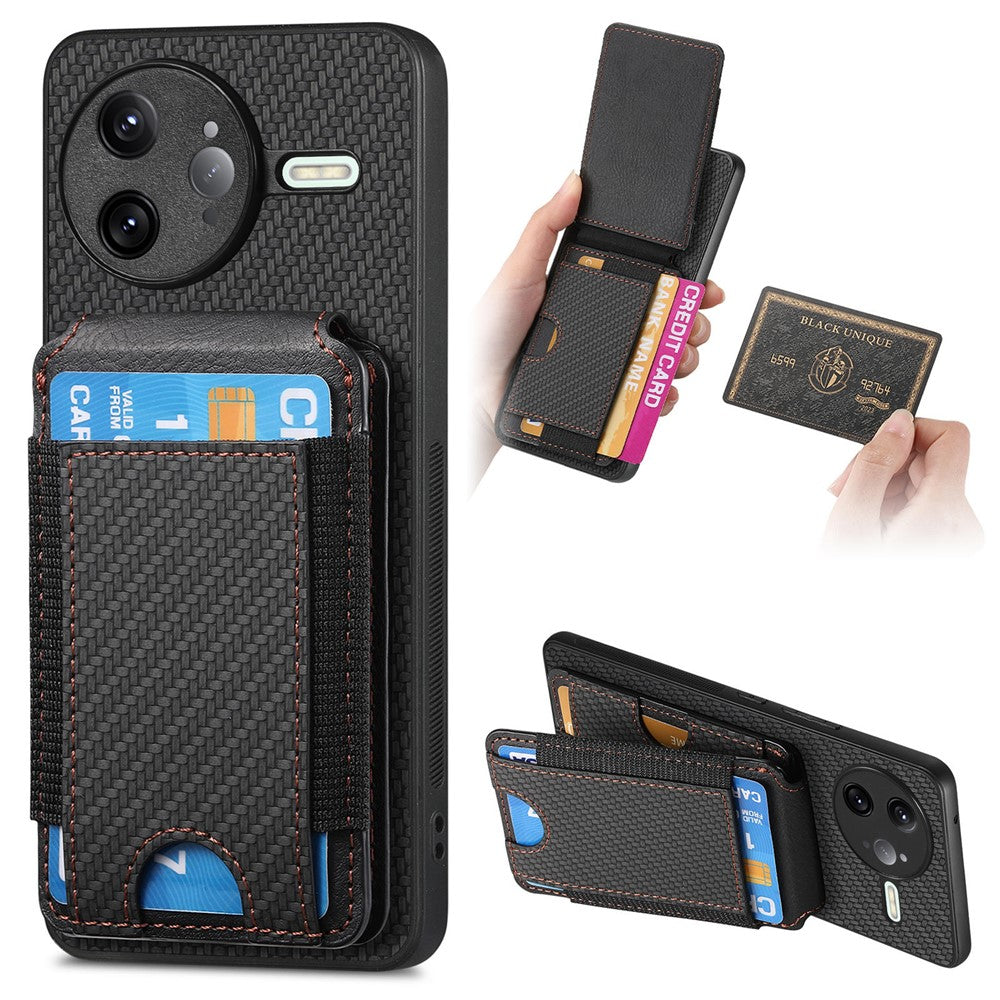 For Xiaomi Poco F7 Ultra 5G / Xiaomi Redmi K80 Pro 5G Case with Card Holder Kickstand Leather Back Cover