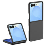Til Samsung Galaxy Z Flip7 5G Cover Skindlignende Tekstur Hårdt PC Foldbart Telefoncover