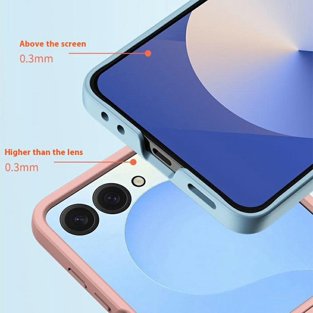 Til Samsung Galaxy Z Flip7 5G Cover Skindlignende Tekstur Hårdt PC Foldbart Telefoncover