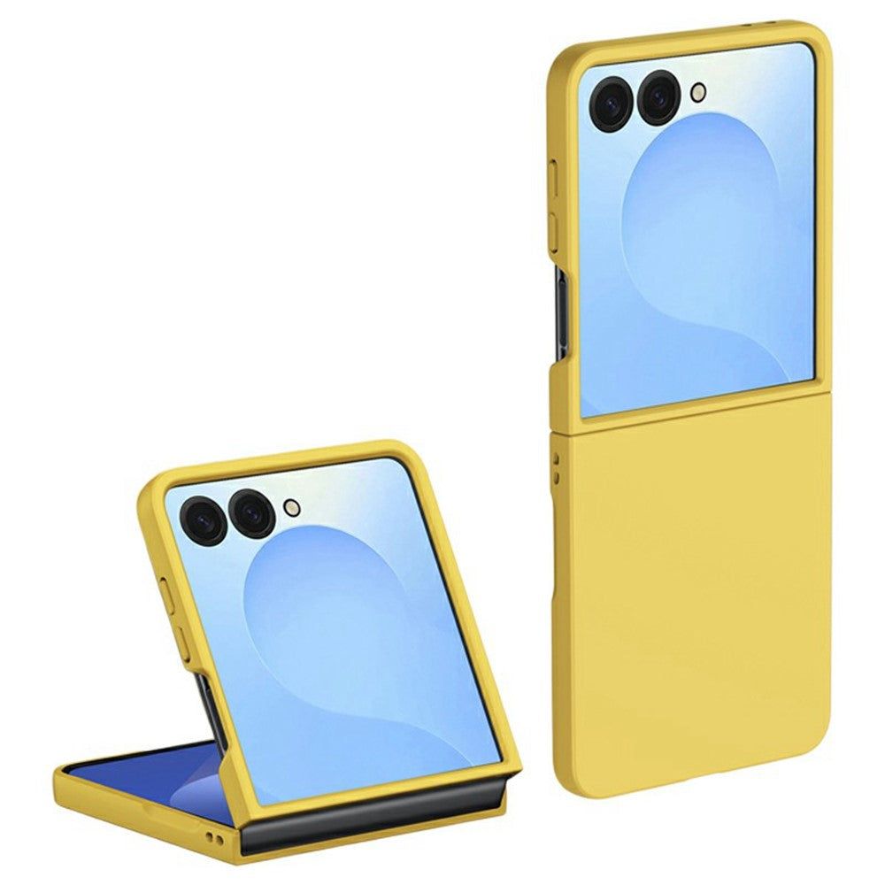 Til Samsung Galaxy Z Flip7 5G Cover Skindlignende Tekstur Hårdt PC Foldbart Telefoncover