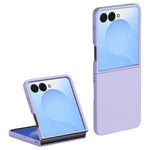 Til Samsung Galaxy Z Flip7 5G Cover Skindlignende Tekstur Hårdt PC Foldbart Telefoncover