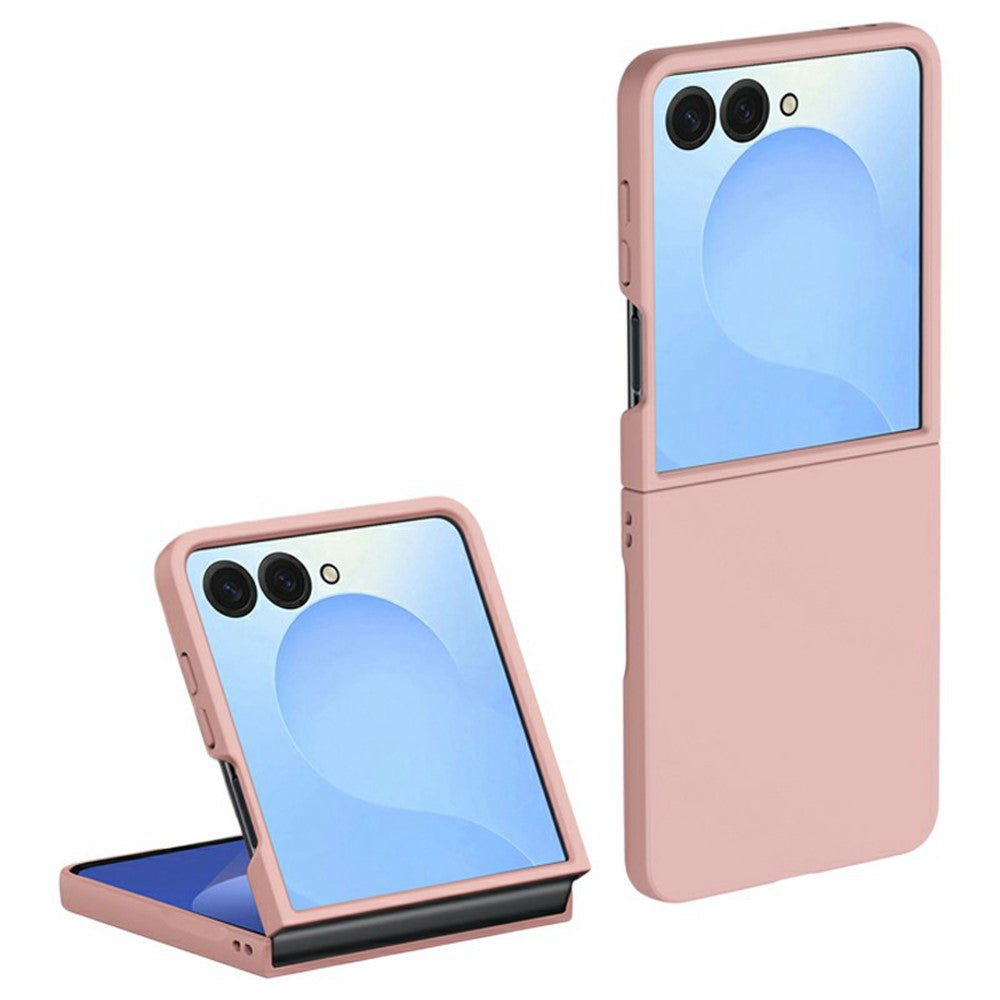 Til Samsung Galaxy Z Flip7 5G Cover Skindlignende Tekstur Hårdt PC Foldbart Telefoncover