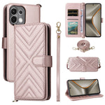 For Oppo K13 5G / K13x / K12s Case with Shoulder / Wrist Strap Leather Phone Cover Stand Wallet