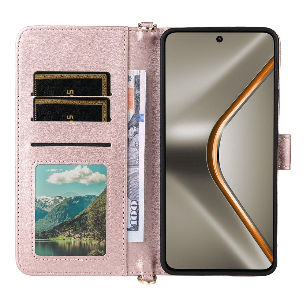 For Oppo K13 5G / K13x / K12s Case with Shoulder / Wrist Strap Leather Phone Cover Stand Wallet