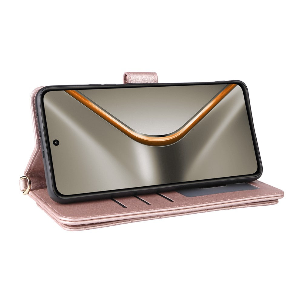 For Oppo K13 5G / K13x / K12s Case with Shoulder / Wrist Strap Leather Phone Cover Stand Wallet