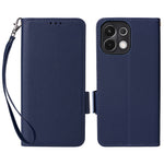 For Oppo K13 5G / K13x / K12s Case with Wrist Strap Litchi Texture PU Leather Wallet Phone Cover