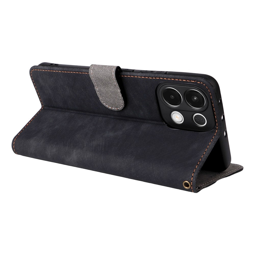 For Oppo K13 5G / 13x / K12s Case Wallet RFID Blocking PU Leather Phone Cover Stand with Strap