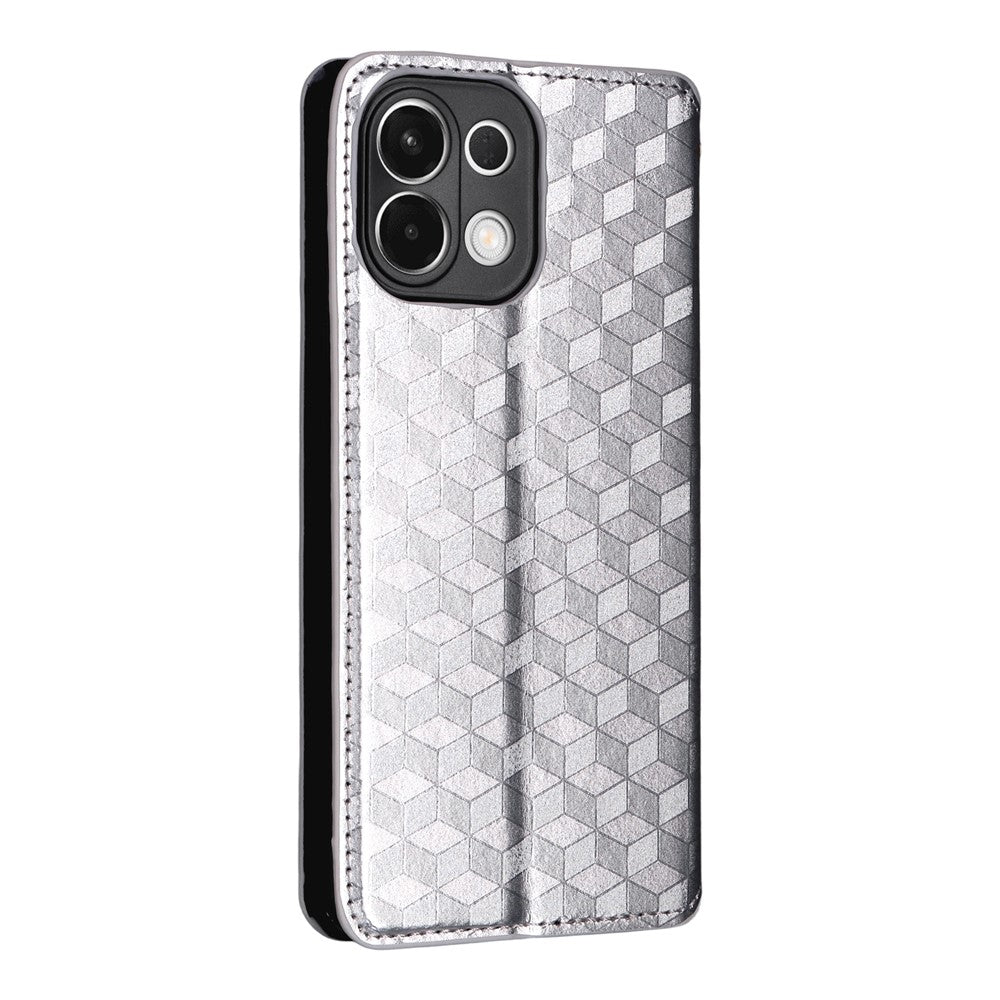 For Oppo K13 5G / K13x / K12s Case Wallet Rhombus Imprinted Leather Phone Cover