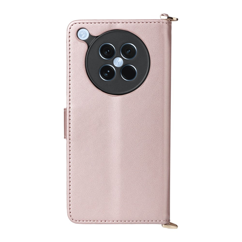 For Oppo Find X8s 5G Case with Shoulder / Wrist Strap Leather Phone Cover Stand Wallet