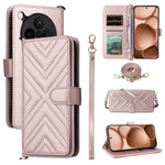 For Oppo Find X8s+ 5G Case with Shoulder / Wrist Strap Leather Phone Cover Stand Wallet