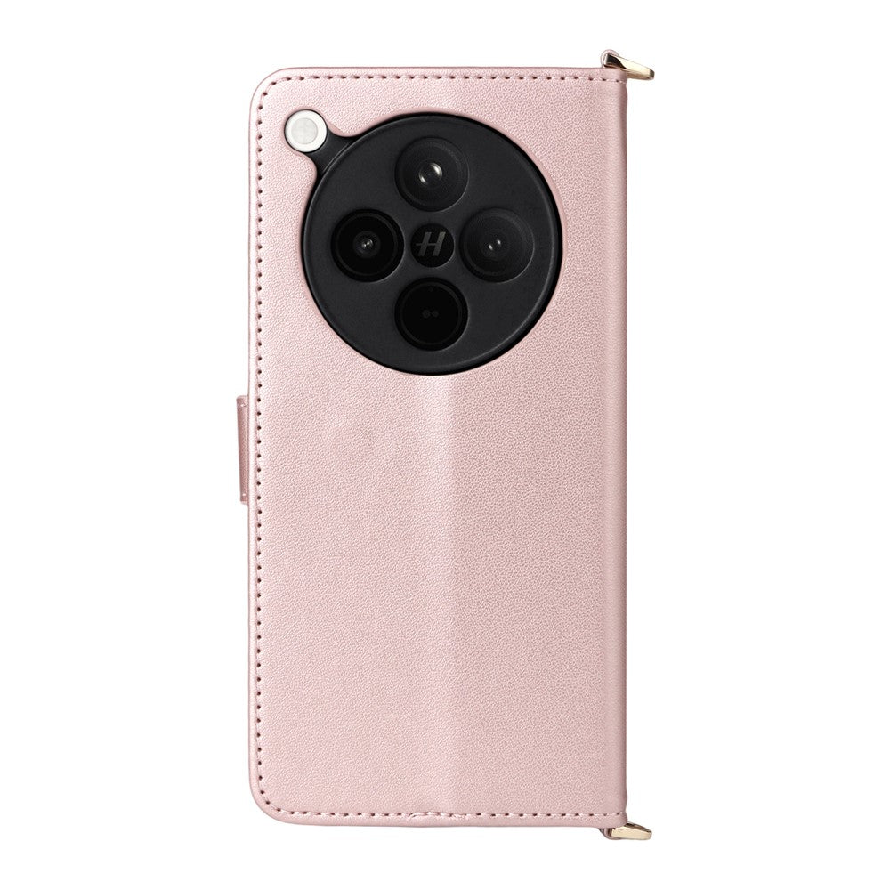 For Oppo Find X8s+ 5G Case with Shoulder / Wrist Strap Leather Phone Cover Stand Wallet