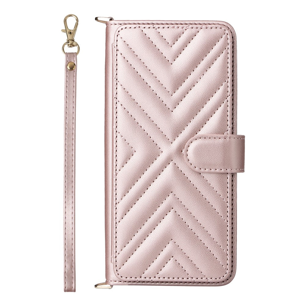 For Oppo Find X8s+ 5G Case with Shoulder / Wrist Strap Leather Phone Cover Stand Wallet