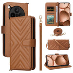 For Oppo Find X8s+ 5G Case with Shoulder / Wrist Strap Leather Phone Cover Stand Wallet
