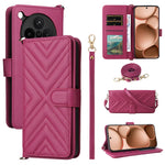 For Oppo Find X8s+ 5G Case with Shoulder / Wrist Strap Leather Phone Cover Stand Wallet
