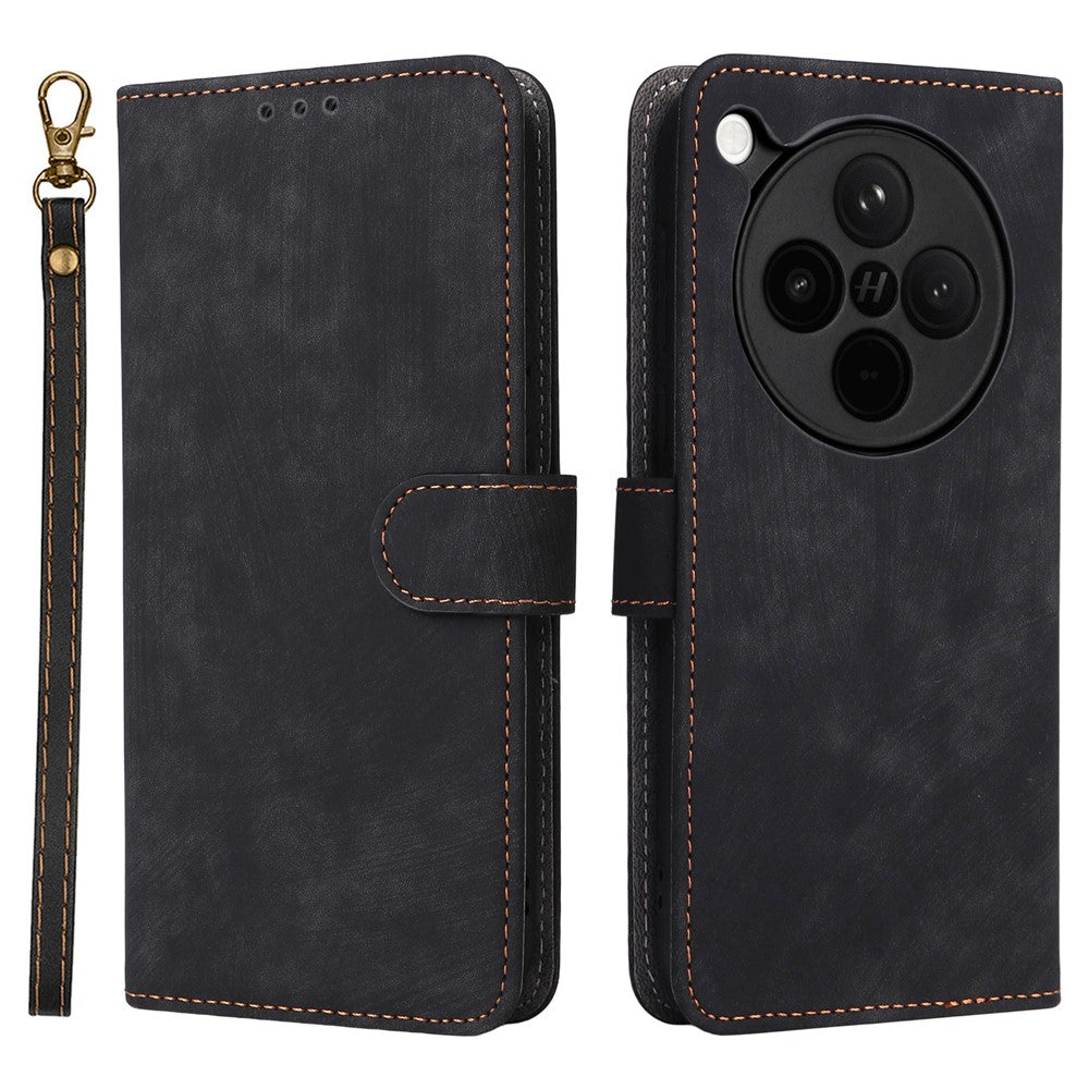 For Oppo Find X8s+ 5G Case Wallet RFID Blocking PU Leather Phone Cover Stand with Strap