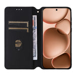 For Oppo Find X8s+ 5G Case Wallet Rhombus Imprinted Leather Phone Cover