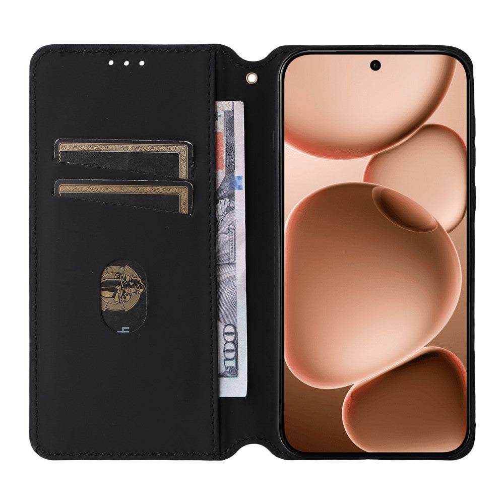 For Oppo Find X8s+ 5G Case Wallet Rhombus Imprinted Leather Phone Cover