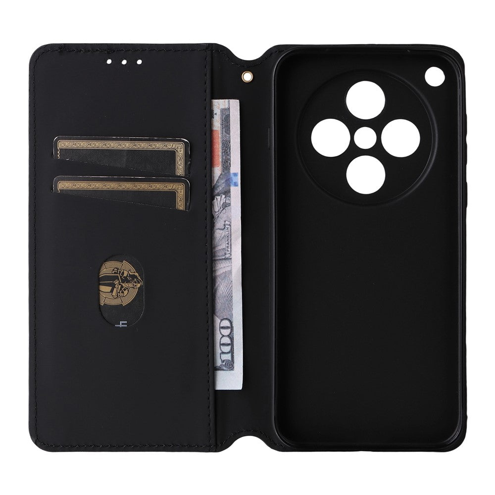 For Oppo Find X8s+ 5G Case Wallet Rhombus Imprinted Leather Phone Cover