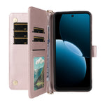 For Huawei Enjoy 80 Case with Shoulder / Wrist Strap Leather Phone Cover Stand Wallet