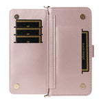 For Huawei Enjoy 80 Case with Shoulder / Wrist Strap Leather Phone Cover Stand Wallet