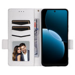 Huawei Enjoy 80-skal med handledsrem i litchitexturerat PU-läder, plånboksfodral