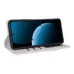 Huawei Enjoy 80-skal med handledsrem i litchitexturerat PU-läder, plånboksfodral